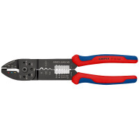 KNIPEX 97 32 240 Crimpzange mit Mehrkomponenten-Hüllen schwarz lackiert 240 mm