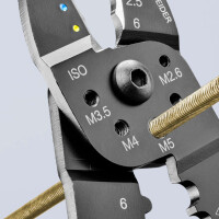 KNIPEX 97 32 240 Crimpzange mit Mehrkomponenten-Hüllen schwarz lackiert 240 mm