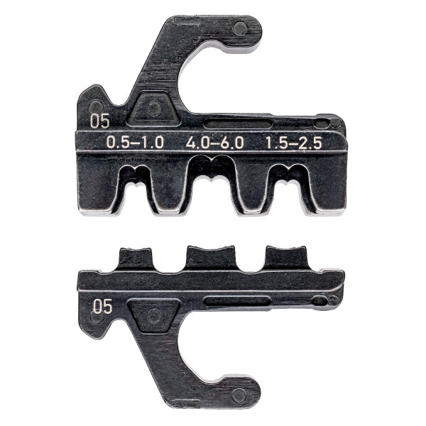 KNIPEX 97 39 05 Crimpeinsatz für unisolierte, offene Steckverbinder (4,8 + 6,3 mm Steckerbreite)