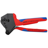 KNIPEX 97 43 66 EVO Crimp-Systemzange für auswechselbare Crimpeinsätze mit Mehrkomponenten-Hüllen brüniert 200 mm
