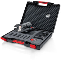 KNIPEX 97 43 E eCrimp Elektromechanische Crimp-Systemzange für auswechselbare Crimpeinsätze 270 mm