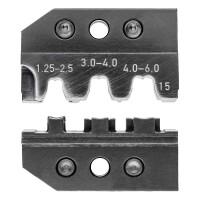 KNIPEX 97 49 15 Crimpeinsatz für Fahnenstecker und unisolierte offene Steckverbinder