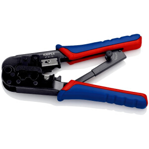 KNIPEX 97 51 10 SB Crimpzange für Westernstecker mit...