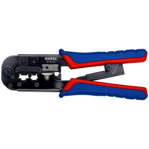 KNIPEX 97 51 10 Crimpzange für Westernstecker mit...