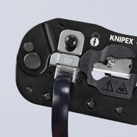 KNIPEX 97 51 13 Crimpzange für RJ45-Westernstecker mit Mehrkomponenten-Hüllen brüniert 190 mm