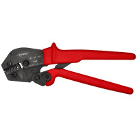 KNIPEX 97 52 08 Crimpzange auch für Zweihandbedienung mit rutschhemmenden Kunststoff-Hüllen brüniert 250 mm