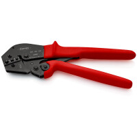 KNIPEX 97 52 09 SB Crimpzange auch für Zweihandbedienung mit rutschhemmenden Kunststoff-Hüllen brüniert 250 mm