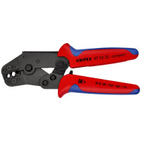 KNIPEX 97 52 20 Crimpzange kurze Bauform mit Mehrkomponenten-Hüllen brüniert 195 mm