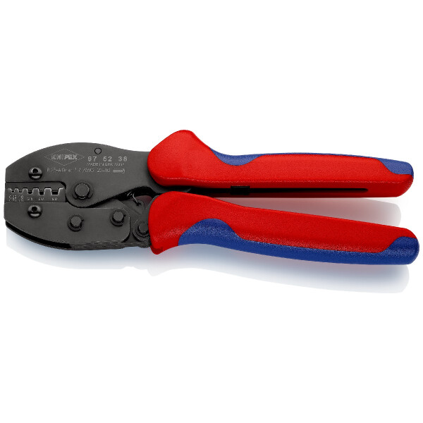 KNIPEX 97 52 38 SB PreciForce® Crimpzange mit Mehrkomponenten-Hüllen brüniert 220 mm