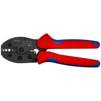 KNIPEX 97 52 50 PreciForce® Crimpzange mit Mehrkomponenten-Hüllen brüniert 220 mm