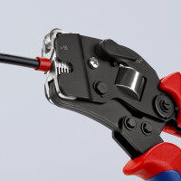 KNIPEX 97 53 09 SB Selbsteinstellende Crimpzange für Aderendhülsen mit Fronteinführung mit Mehrkomponenten-Hüllen brüniert 190 mm