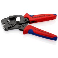 KNIPEX 97 53 09 Selbsteinstellende Crimpzange für Aderendhülsen mit Fronteinführung mit Mehrkomponenten-Hüllen brüniert 190 mm