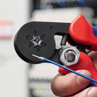 KNIPEX 97 53 14 SB Selbsteinstellende Crimpzange für Aderendhülsen mit Seiteneinführung mit Mehrkomponenten-Hüllen brüniert 180 mm