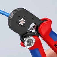 KNIPEX 97 53 14 Selbsteinstellende Crimpzange für Aderendhülsen mit Seiteneinführung mit Mehrkomponenten-Hüllen brüniert 180 mm