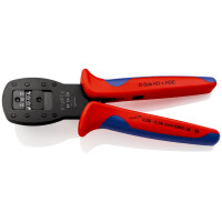 KNIPEX 97 54 24 Crimpzange für Miniaturstecker Parallelcrimp mit Mehrkomponenten-Hüllen brüniert 190 mm