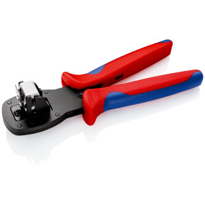 KNIPEX 97 54 25 Crimpzange für Miniaturstecker Parallelcrimp für Stecker der Serie Micro-Fit™ von Molex LLC mit Mehrkomponenten-Hüllen brüniert 190 mm