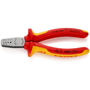 KNIPEX 97 68 145 A Crimpzange für Aderendhülsen...