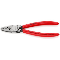 KNIPEX 97 71 180 Crimpzange für Aderendhülsen mit Kunststoff überzogen 180 mm
