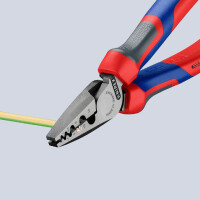 KNIPEX 97 72 180 Crimpzange für Aderendhülsen mit Comfort-Griffen 180 mm