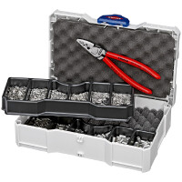 KNIPEX 97 90 05 Crimp-Sortiment für Aderendhülsen 1 x 97 71 180, 9 x Aderendhülsen-Sets 265 mm