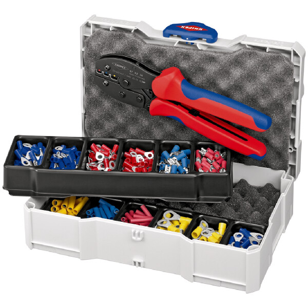KNIPEX 97 90 21 Crimp-Sortiment für Kabelverbinder 13-teilig 265 mm