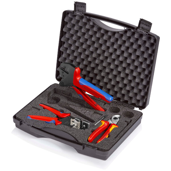 KNIPEX 97 91 03 Werkzeugkoffer für Photovoltaik 1 x 12 12 12, 1 x 95 16 165, 1 x 97 43 200 A 280 mm
