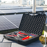 KNIPEX 97 91 04 V03 Werkzeugkoffer für Photovoltaik für Solar-Steckverbinder MC4® & MC4® Evo 2 8-teilig 280 mm