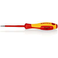 KNIPEX 98 13 20 Schraubendreher für Innensechskantschrauben isoliert mit Mehrkomponenten-Hüllen, VDE-geprüft brüniert 175 mm
