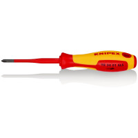 KNIPEX 98 24 01 SLS Schraubendreher (Slim) PlusMinus Phillips® isolierender Mehrkomponenten-Griff, VDE-geprüft brüniert 187 mm