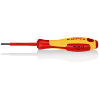 KNIPEX 98 26 10 Schraubendreher für Torx®-Schrauben isolierender Mehrkomponenten-Griff, VDE-geprüft brüniert 160 mm