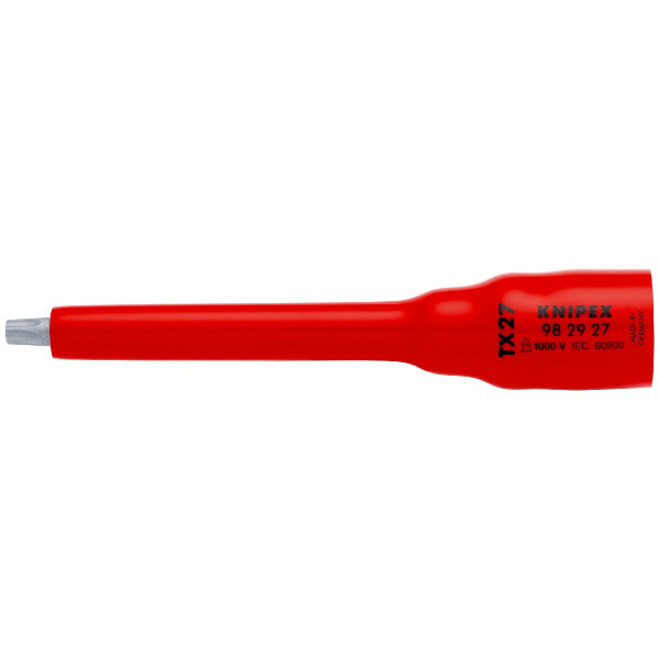 KNIPEX 98 29 27 Steckschlüsseleinsatz 3/8" für TX27 123 mm