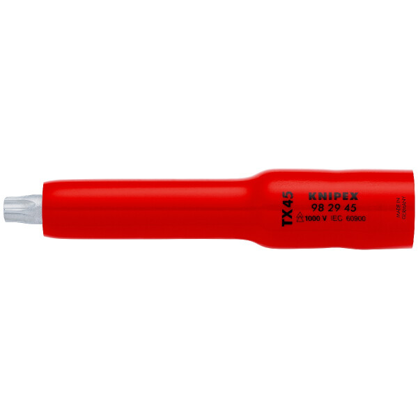 KNIPEX 98 29 45 Steckschlüsseleinsatz 3/8" für TX45 117 mm