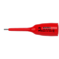 KNIPEX 98 39 025 Steckschlüsseleinsatz für Innensechskantschrauben mit Innenvierkant 3/8" 92 mm
