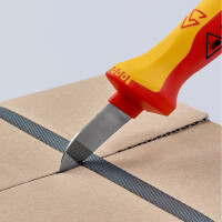 KNIPEX 98 52 Kabelmesser isolierender Mehrkomponenten-Griff, VDE-geprüft 190 mm