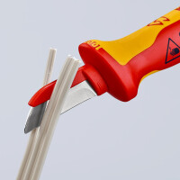 KNIPEX 98 54 SB Kabelmesser isolierender Mehrkomponenten-Griff, VDE-geprüft 190 mm