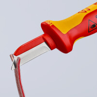 KNIPEX 98 54 SB Kabelmesser isolierender Mehrkomponenten-Griff, VDE-geprüft 190 mm