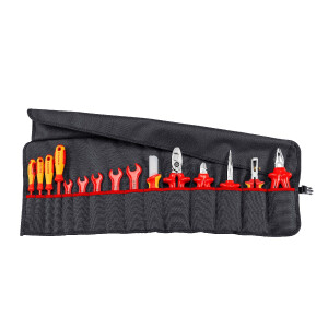 KNIPEX 98 99 13 Werkzeug-Rolltasche 15-teilig mit...