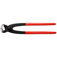 KNIPEX 99 01 250 SB Monierzange (Rabitz- oder Flechterzange) mit Kunststoff überzogen schwarz atramentiert 250 mm