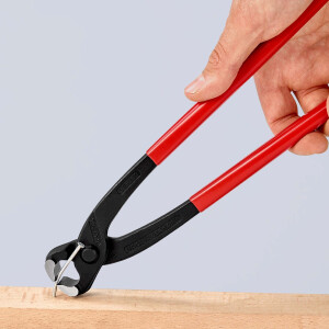 KNIPEX 99 01 280 EAN Monierzange (Rabitz- oder Flechterzange) mit Kunststoff überzogen schwarz atramentiert 280 mm