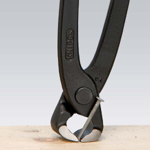 KNIPEX 99 01 280 SB Monierzange (Rabitz- oder Flechterzange) mit Kunststoff überzogen schwarz atramentiert 280 mm