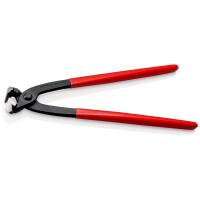 KNIPEX 99 01 300 Monierzange (Rabitz- oder Flechterzange) mit Kunststoff überzogen schwarz atramentiert 300 mm