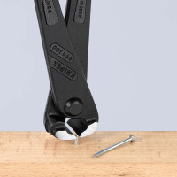 KNIPEX 99 11 300 Kraft-Monierzange hochübersetzt mit Kunststoff überzogen schwarz atramentiert 300 mm
