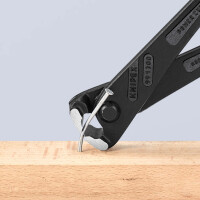 KNIPEX 99 11 300 Kraft-Monierzange hochübersetzt mit Kunststoff überzogen schwarz atramentiert 300 mm