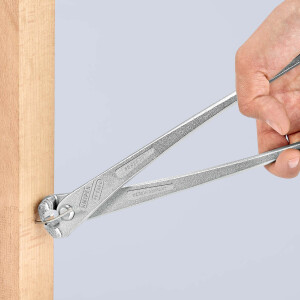 KNIPEX 99 14 300 Kraft-Monierzange hochübersetzt glanzverzinkt 300 mm