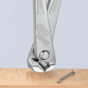 KNIPEX 99 14 300 Kraft-Monierzange hochübersetzt glanzverzinkt 300 mm