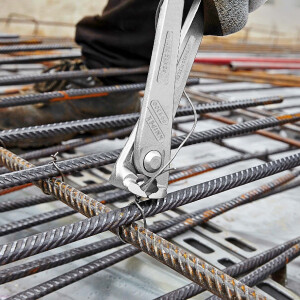 KNIPEX 99 14 300 Kraft-Monierzange hochübersetzt glanzverzinkt 300 mm