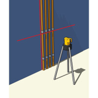 STABILA MPLAX50 Kreuzlinien-Laser LAX 50, 2-teiliges Set