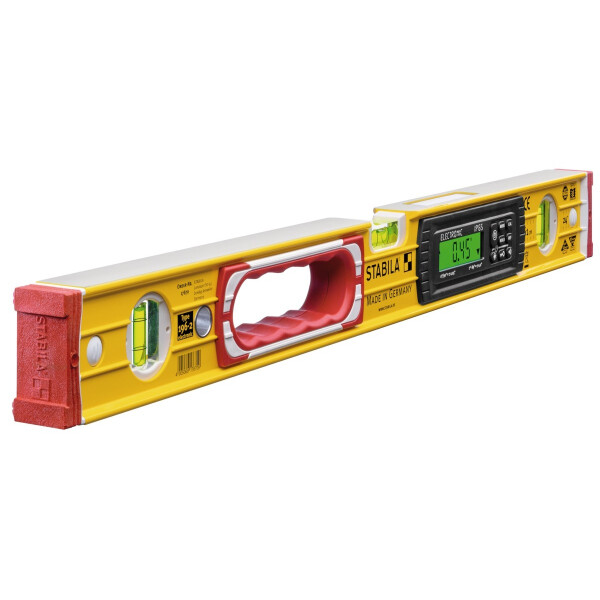 STABILA MPType196electronic Elektronik-Wasserwaage TECH 196 electronic IP 65, 61 cm, mit Wasserwaagen-Tasche