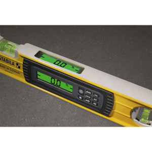 STABILA MPType196electronic Elektronik-Wasserwaage TECH 196 electronic IP 65, 122 cm, mit Wasserwaagen-Tasche