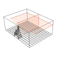 STABILA MPLAX300 Kreuzlinien-Lot-Laser LAX 300, 4-teiliges Set